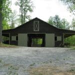 Large barn located on black jack farm