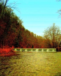 Below Bane's Mill Dam