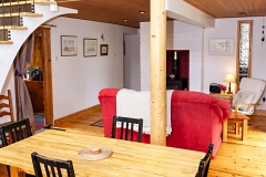 Living area  of County Clare Ecohouse, Ireland