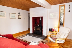 Living area of County Clare Ecohouse, Ireland