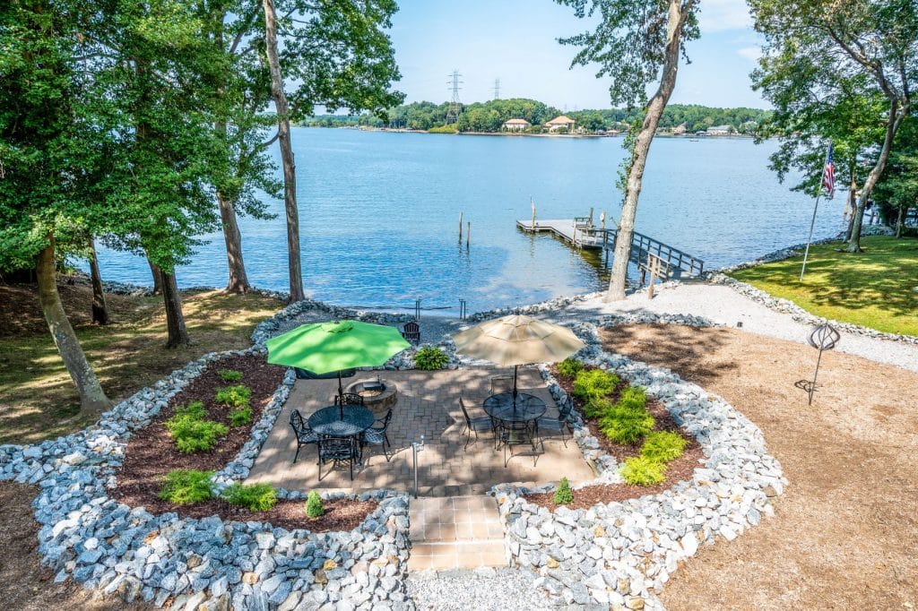 Your own sandy beach at this Lake Norman waterfront home