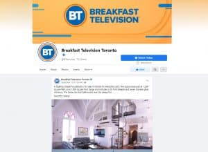 Toronto pusryčių televizoriaus piktograma