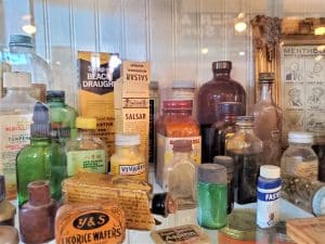 collectables display at the arizona ghost town museum general store