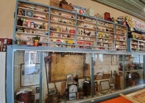 collectables display at the arizona ghost town museum