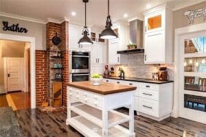 Gourmet kitchen in Kitsap County home