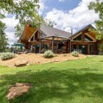 Exterior of Pioneer Log Home for Sale