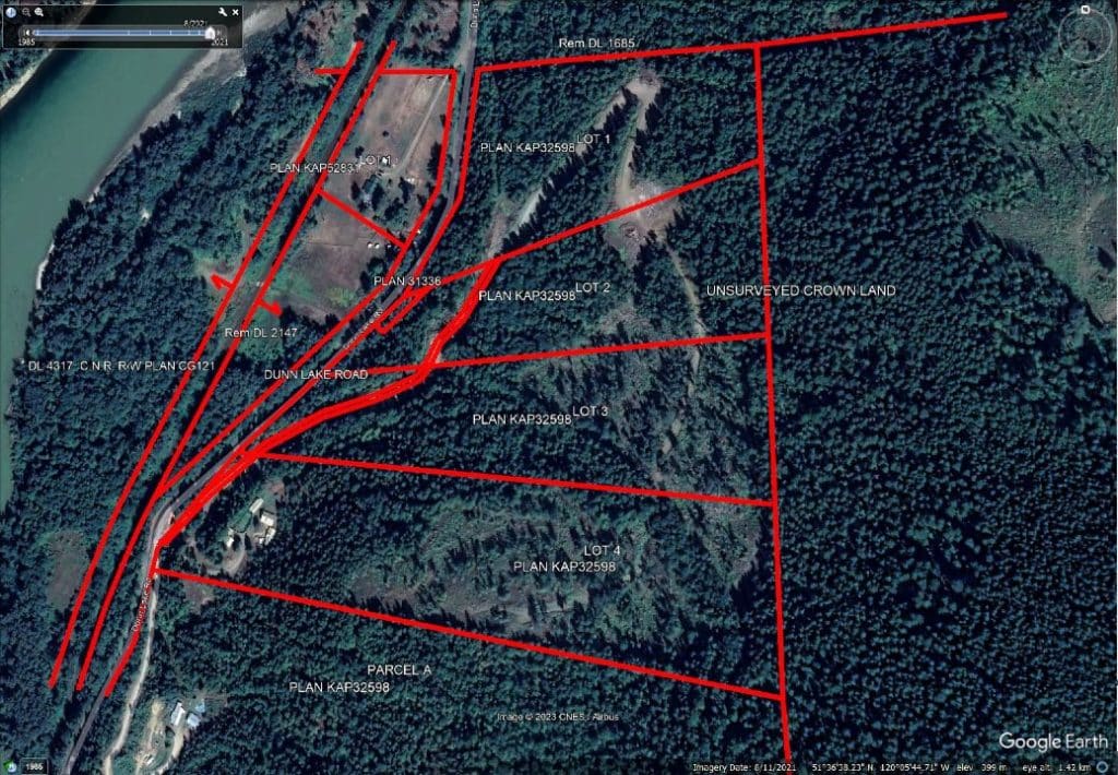 Site plan of the rare mountain acreage