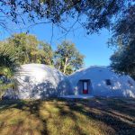Wooded setting of the Monolithic Dome Home for Sale