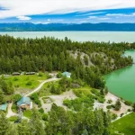 Aerial view of the Flathead Lake Orchard Estate