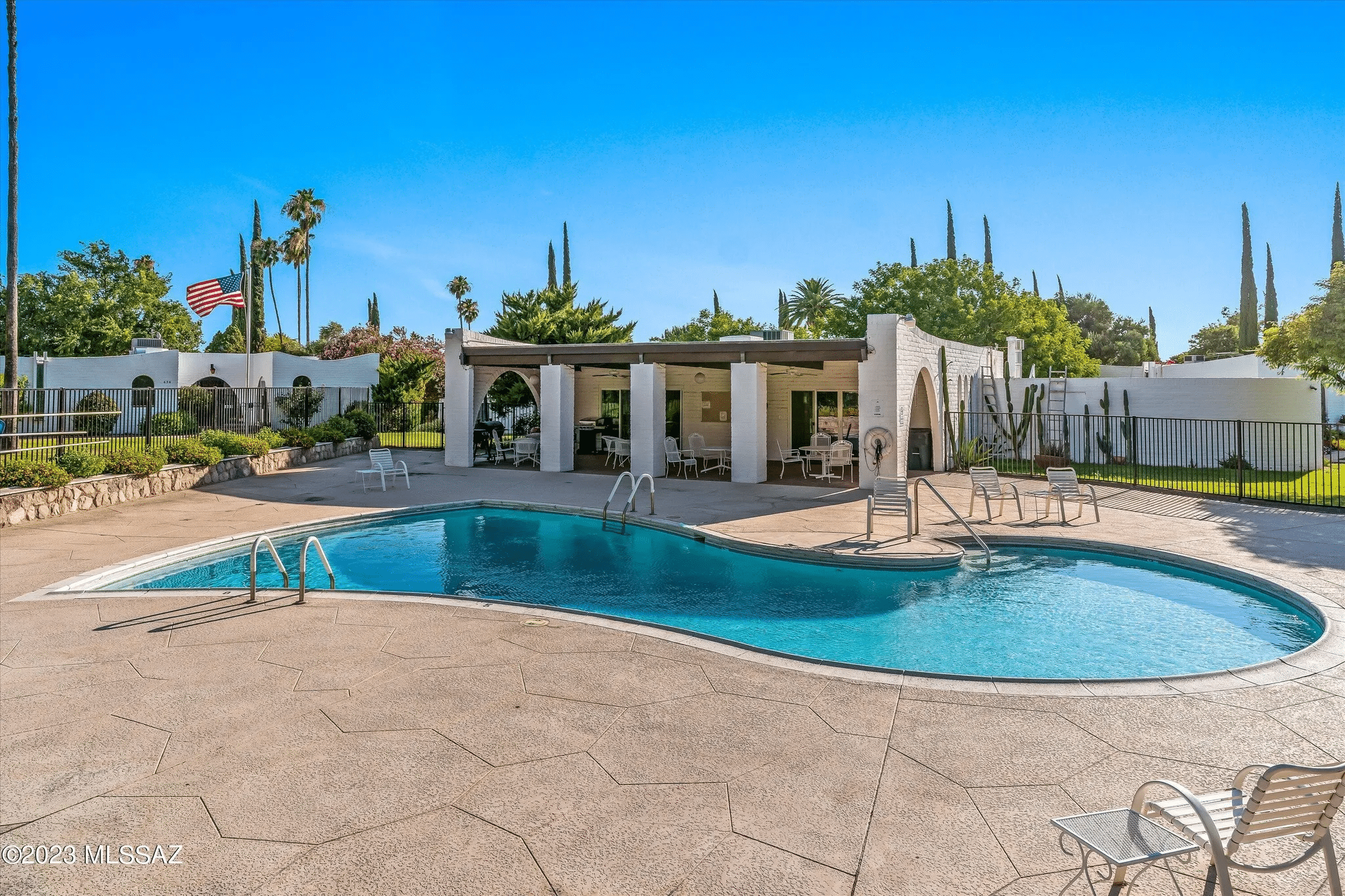 Community swimming pool at 636 W Roller Coaster Rd, Tucson, AZ