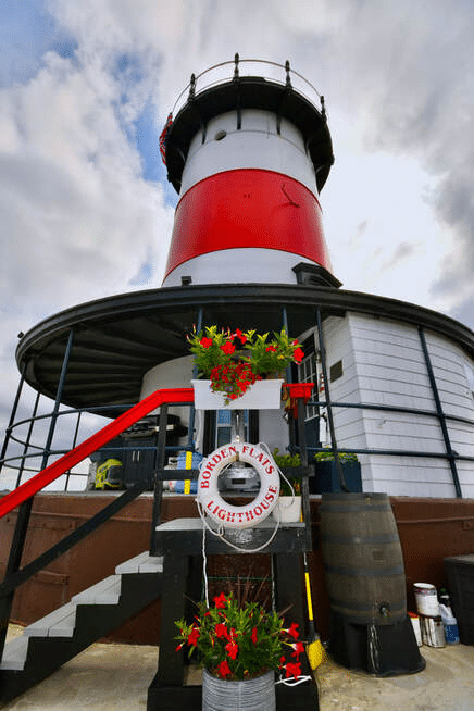 Borden Flats Lighthouse closeup