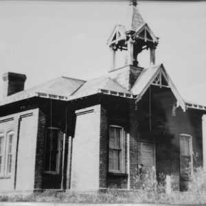 One-room schoolhouse in 1883.