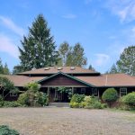 Front view of the forest retreat.