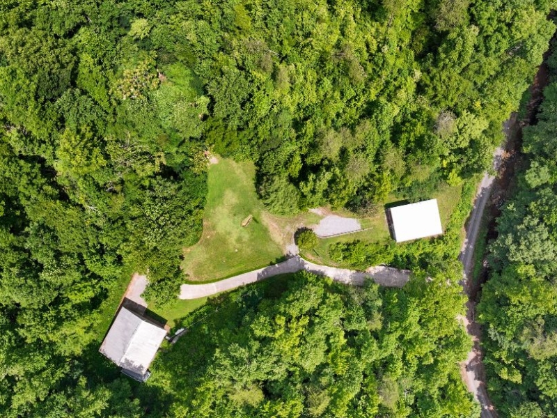 Aerial view of the Tennessee Mountains Escape