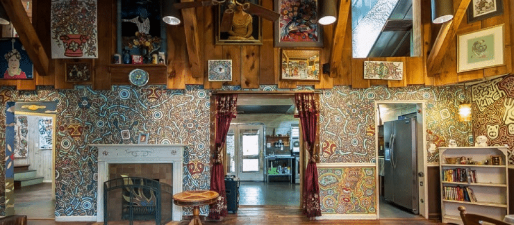 Interior of the Unicorn House in Atlanta