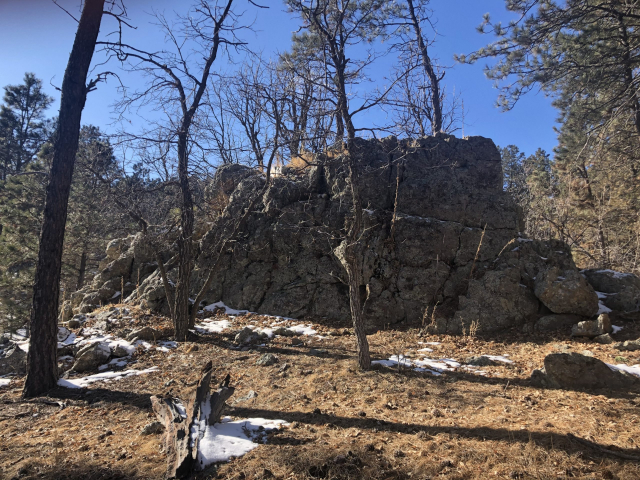 Campfire Tract boulder at Lakota Lakes