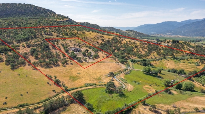 Lot lines show the different topography at the Oregon Dream Farm